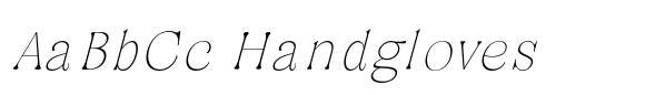 Oliviera Thin Italic font sample