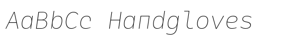 Alloca Mono Extra Light Italic font sample