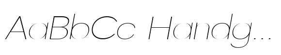 DTF Vectra Neue Thin Semi Expanded Italic image