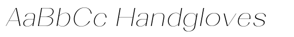 Velora Thin Slanted Expanded font sample