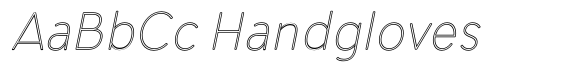 Aukim II Outline Thin Narrow Italic image