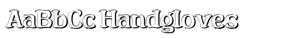 Ricksta Shadow font sample