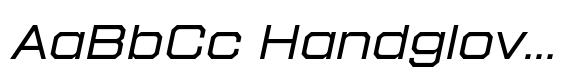 Hattrick Italic ExtraLight Expanded image