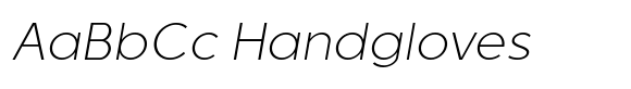 Qargeo Thin Italic font sample