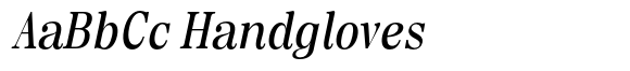 Regaris Plain Condensed High Italic image