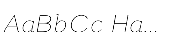 Rema Monde Thin Semi Expanded Italic image