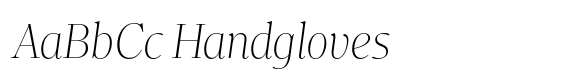 Vinco Title Thin Italic font sample