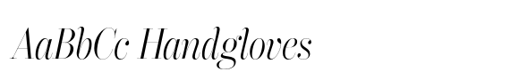 Overture Fine Light Andante font sample