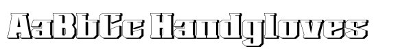 Sugaqi Shadow font sample