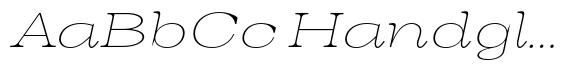 Auralic Thin High Expanded Italic image
