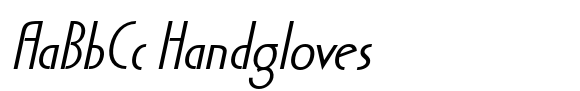 Acello Italic font sample