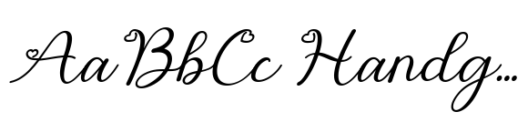 Valentine Lovelace Italic font sample