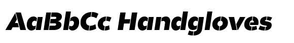 Helios Stencil Heavy Italic image