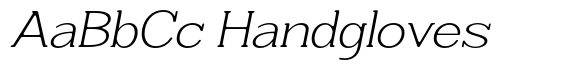 Humbles Soft ExtraLight Expanded Italic image