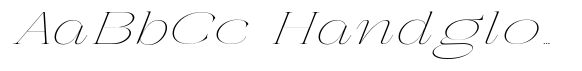 Galdertin Charetam Italic Thin Extra Expanded Italic image