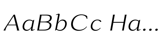 Rema Monde Light Semi Expanded Italic image