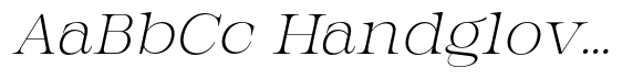 Bravellion Extra Light Expanded Italic image