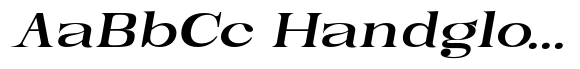 Serapha Serif Extra Bold Expanded Slanted image
