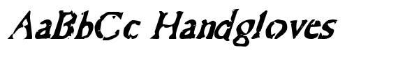Bonray Italic font sample