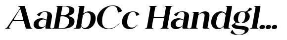 Magres Soft Bold Expanded Italic image