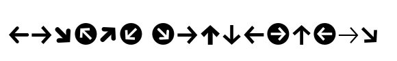 FF Dingbats 2.0 Arrows One image