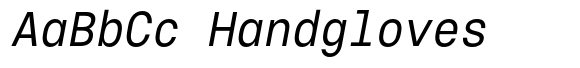 Voyager Mono Condensed Regular Italic image
