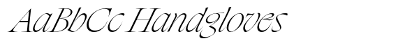 Glazier Thin Italic font sample
