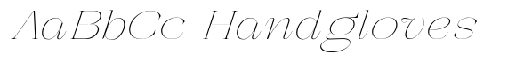 Galdertin Charetam Italic Thin Expanded Italic image