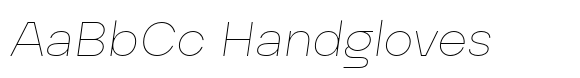 HD Arnie Thin Italic font sample