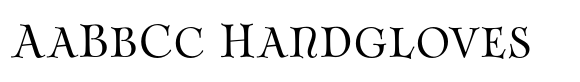 Rossglen Regular font sample