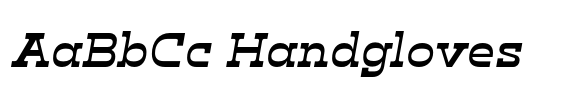 Klabdan Semi Bold Italic font sample