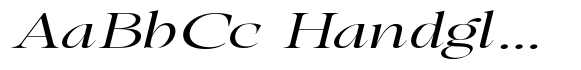 Gustian Extra Light Expanded Italic image