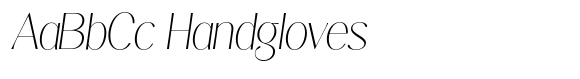 Kannesha Thin Italic font sample