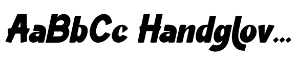 Bolday Italic font sample