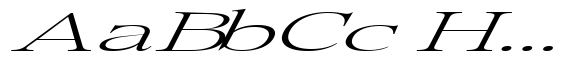 Pichellsio ExtraLight ExtraExpanded Italic image