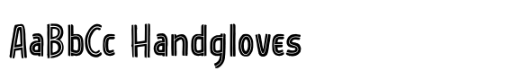 Children Memories Inline font sample