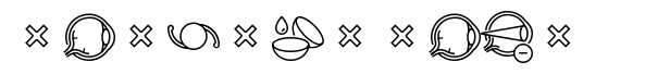 Square Line Icons Eye Opt 1 font sample