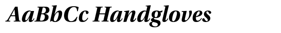 Utopia Std Bold Subhead Italic image