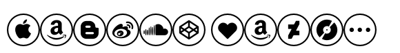 Social Networking Icons Outline image