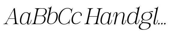 RCL Veluxa Serif Extra Light Italic image