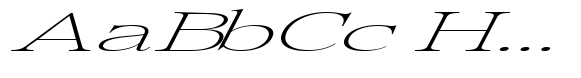 Pichellsio Thin Italic Extra Expanded image
