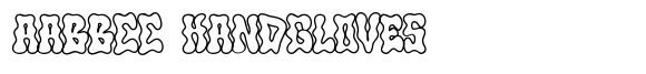 Bubble Krabby Outline font sample