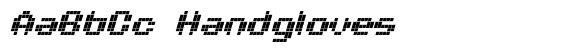 Techbit Slant font sample