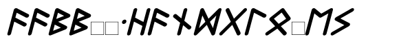 Felt-Tip Futhark Bold Oblique image