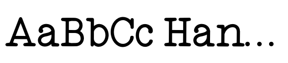 Garden Marker  Serif font sample