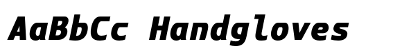 Hovide Mono Extra Bold Oblique image