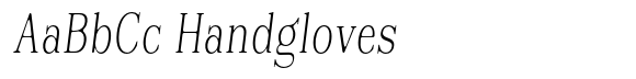 Reigans Soft Extra Light Condensed Italic image
