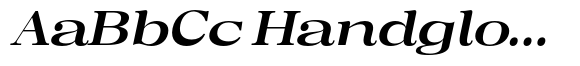 Regaris Plain Bold Expanded High Italic image