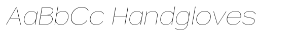 Venlury Thin Expanded Italic font sample