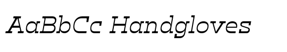 Klabdan Italic font sample